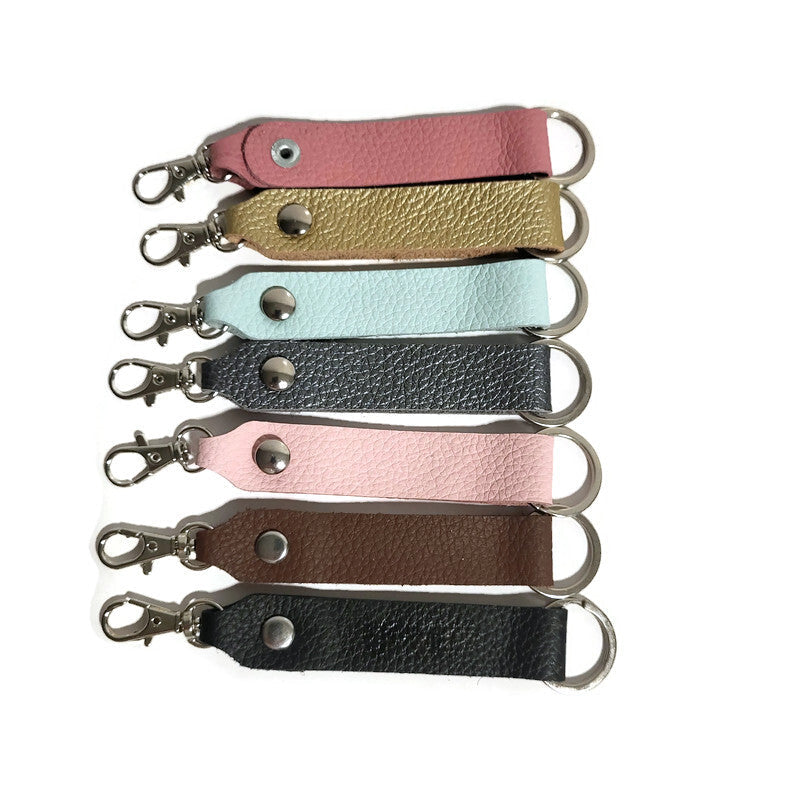 Leather keychain