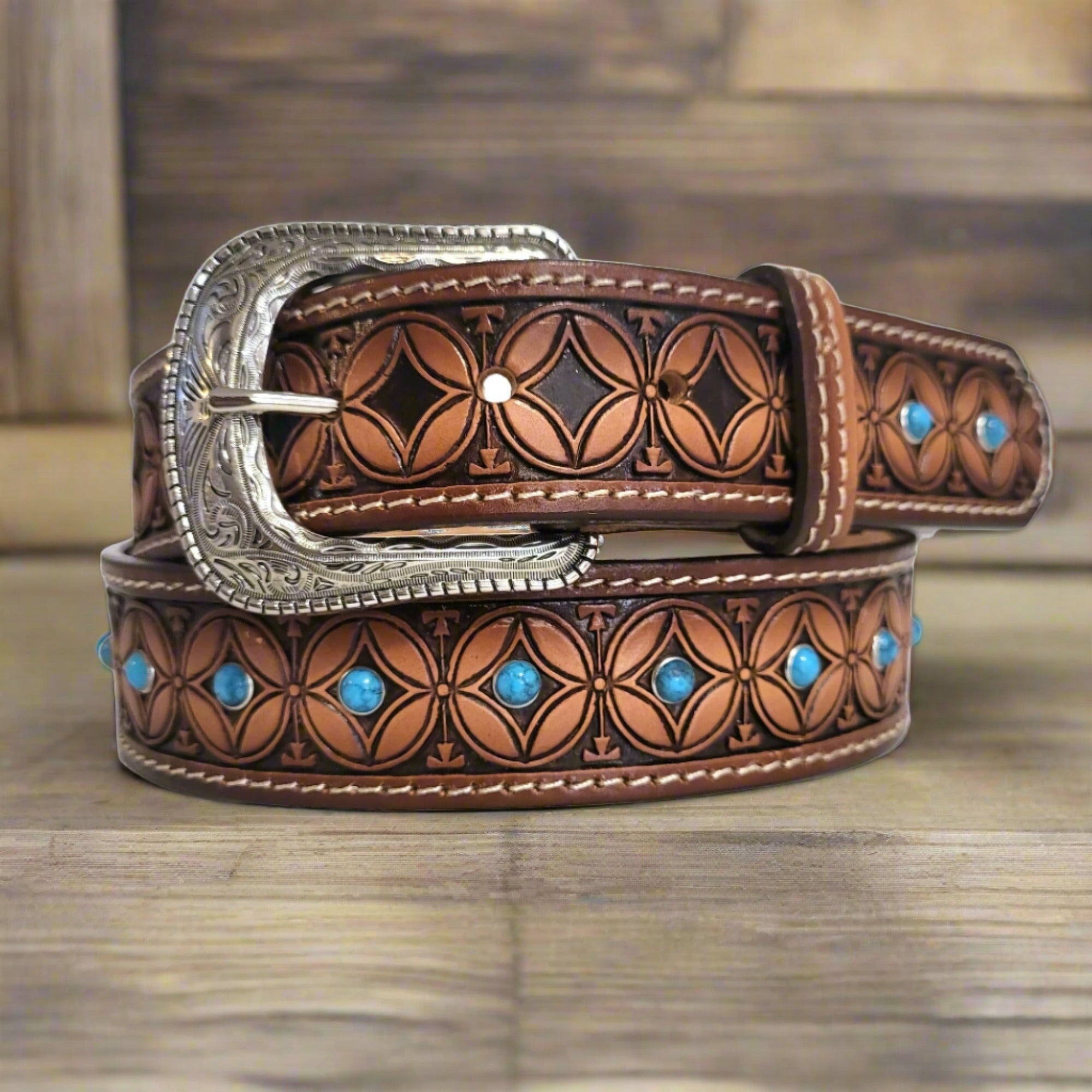 brown leather belt for women, belt for jeans, handmade , genuine leather