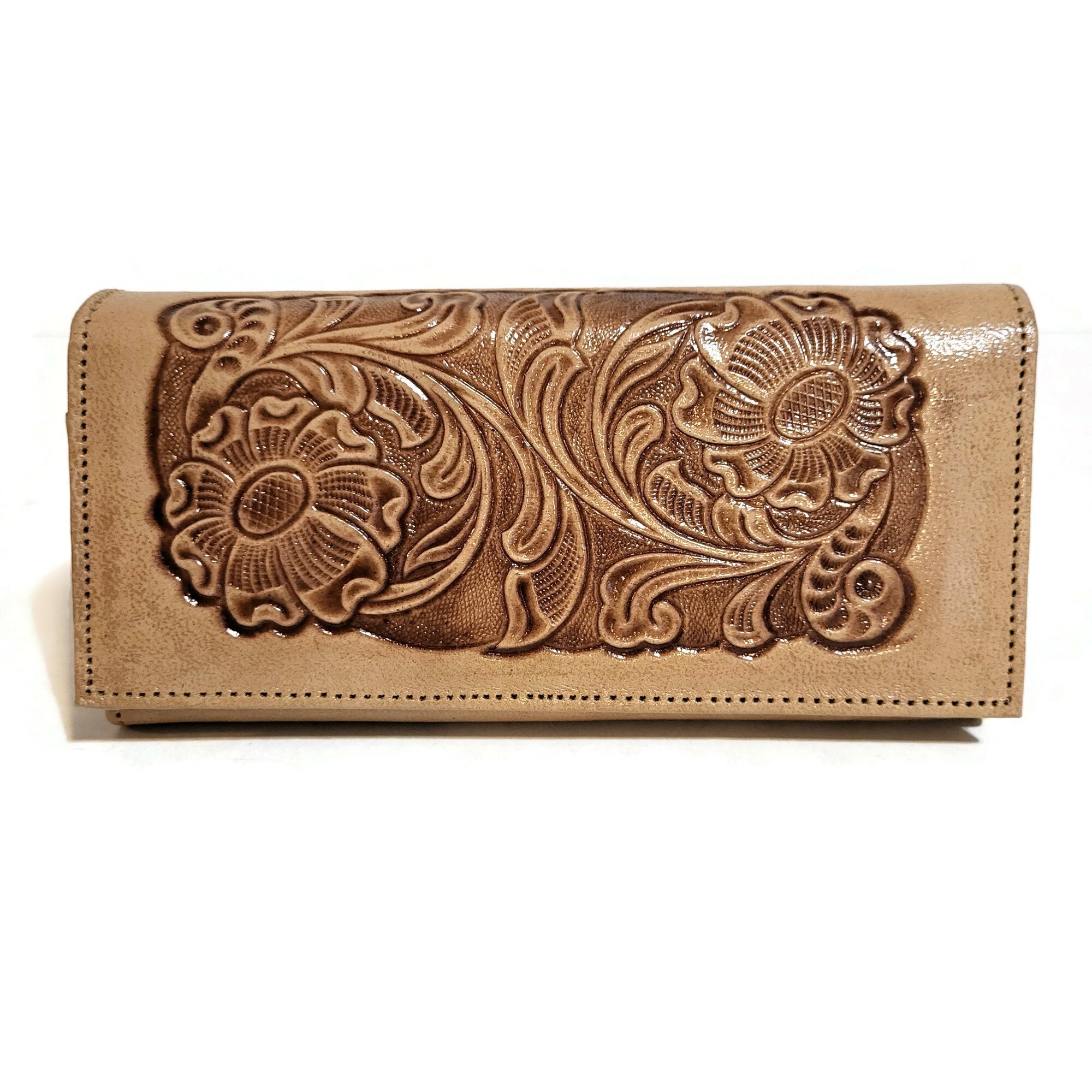 Leather Wallet for women,  large  wallet  for cards, wallet with zipper