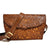 Hand tooled leather bag for women