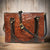 Bolso de cuero para mujer bolso de cuero con herramientas hechas a mano, bolso de cuero con herramientas a mano.