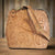 Small leather bag for women, hand tooled leather bag
