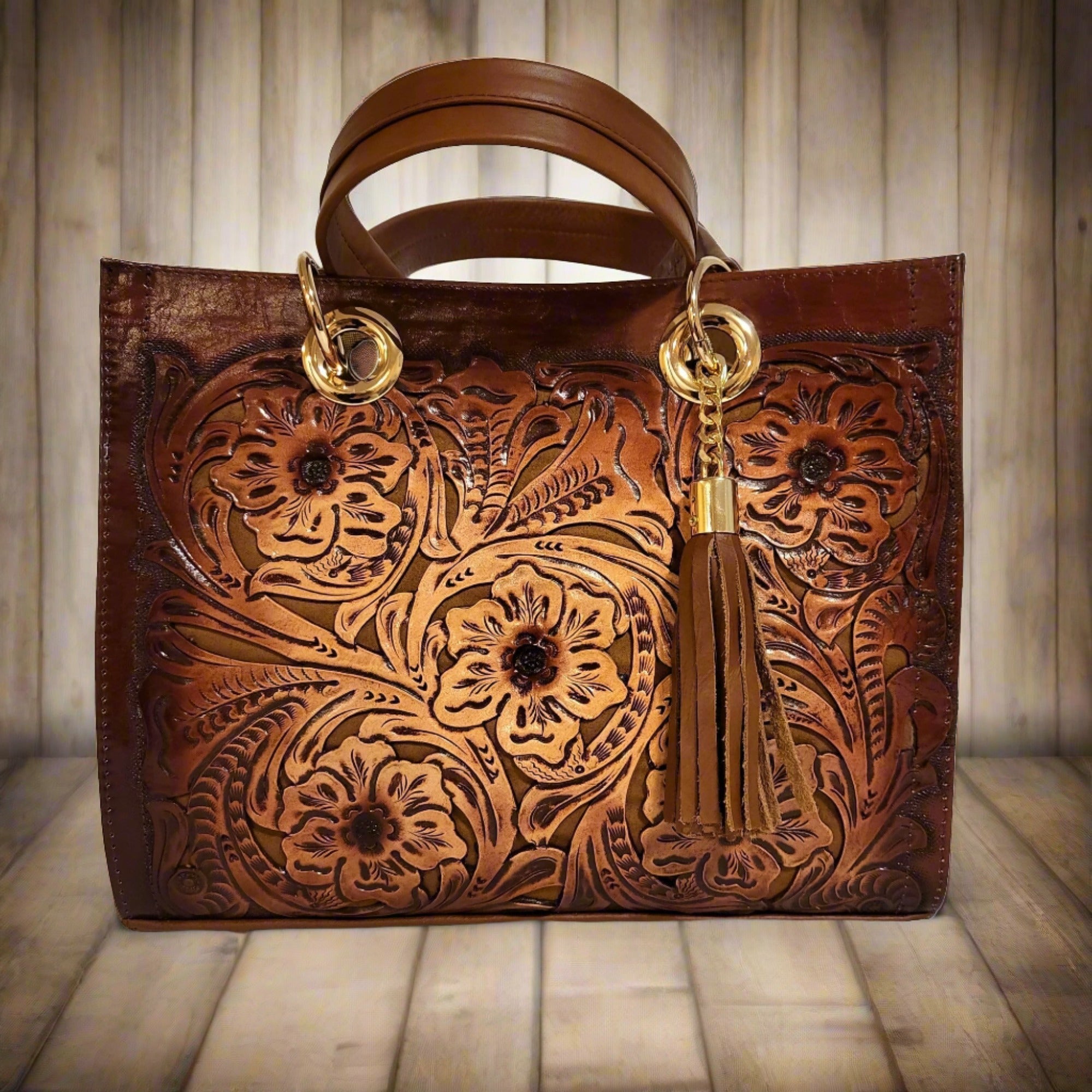 leather bag for women, hand tooled leather bag,  leather tote bag, genuine leather