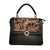 Hand tooled leather bag for women, black bag, leather womens purse, shoulder leather bag for women