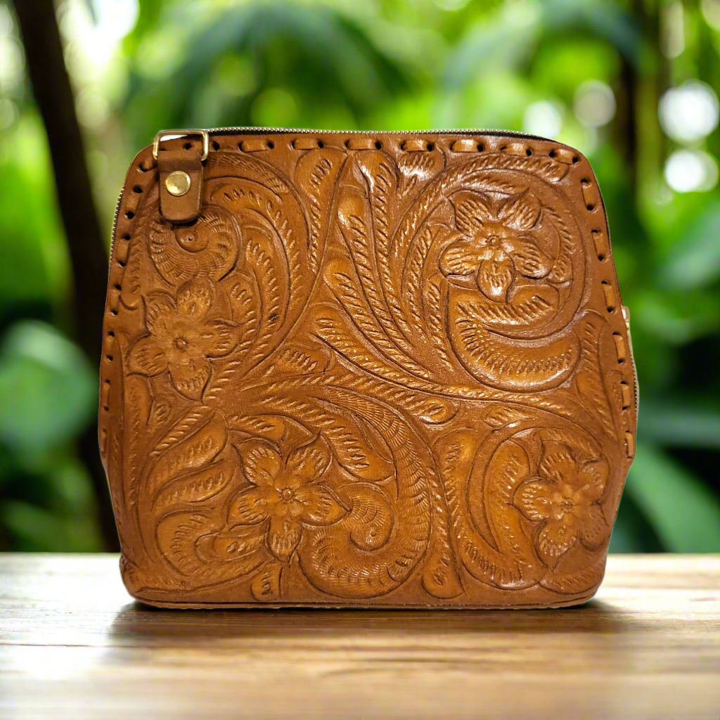Leather Bag for Women Handmade with Genuine Leather Rodeo Boho Vintage Gift