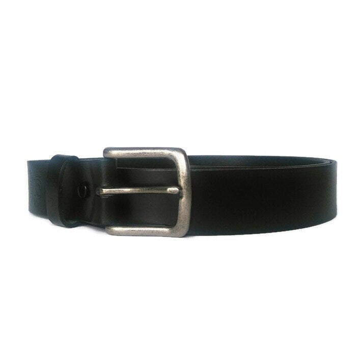 Extra Large Black Leather Belt: Removable Buckle,  Cowhide