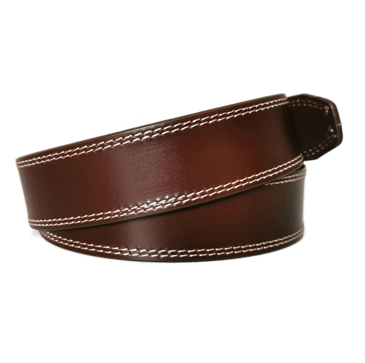 Full Grain Brown Leather Belt for Men: Handcrafted,    Casual  Dress Belt