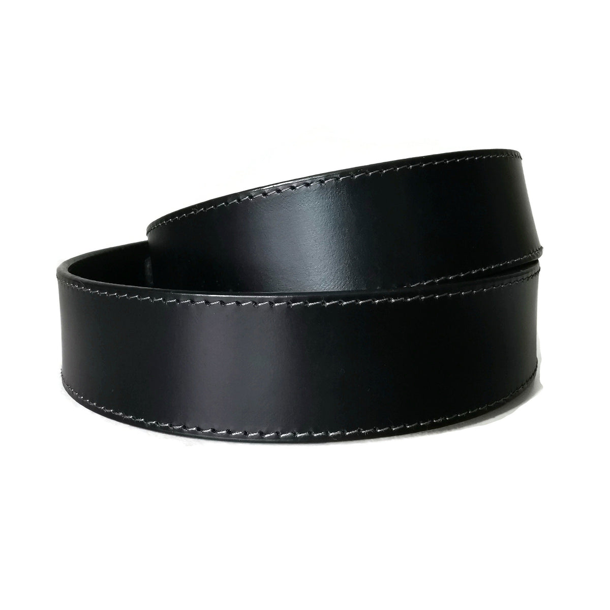 Casual Black Leather Belt  for Men, Minimalist, Personalized Gift for Him