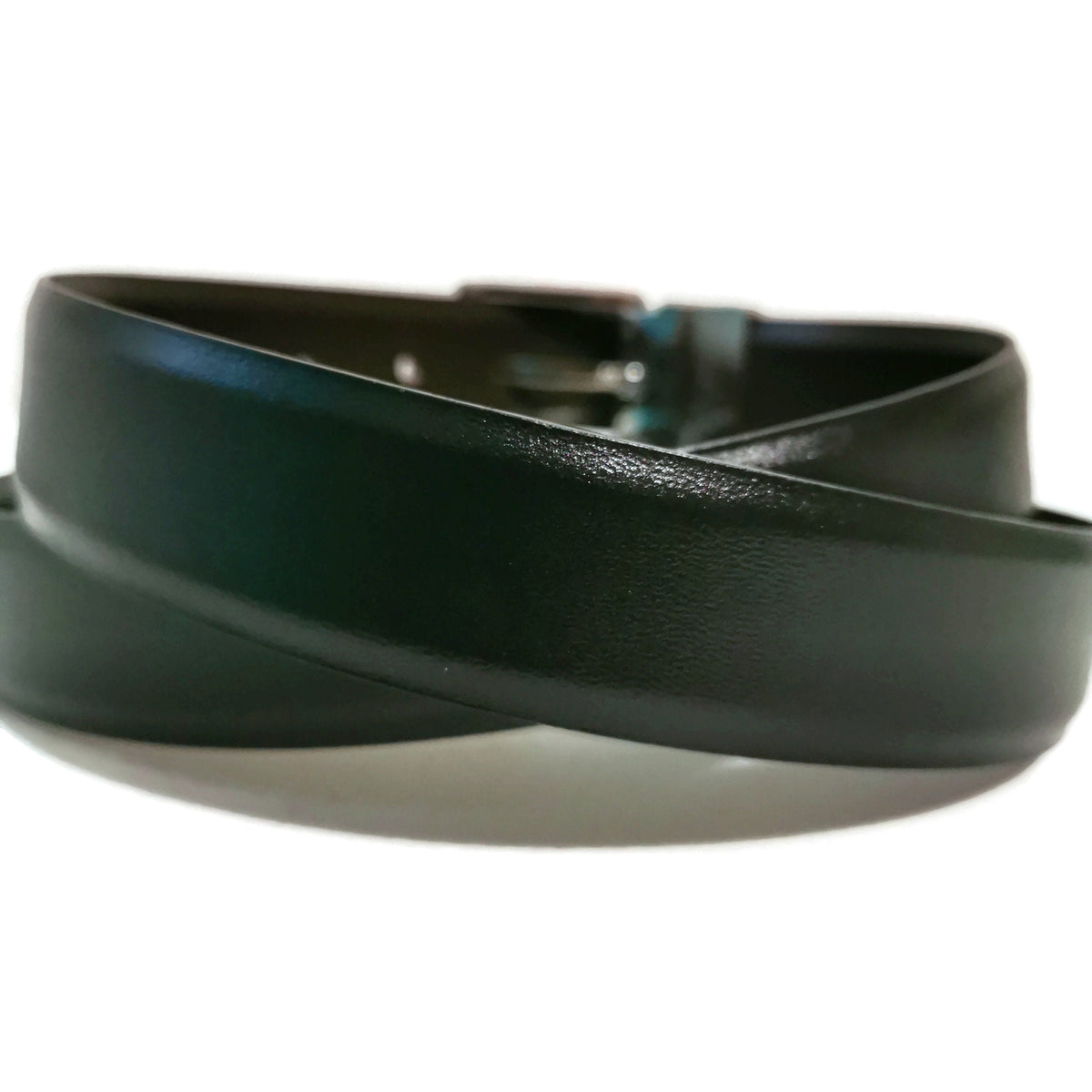 Reversible Black Brown Leather Belt for Men: Handmade Cowhide Dress Belt