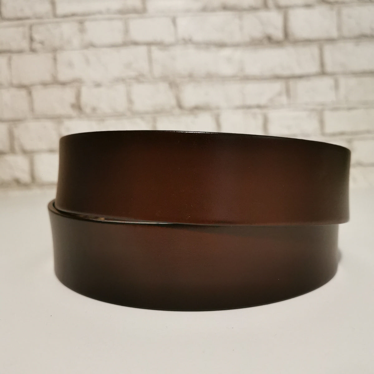 Personalized Brown Full Grain Leather Belt For Men Casual Rodeo Rustic