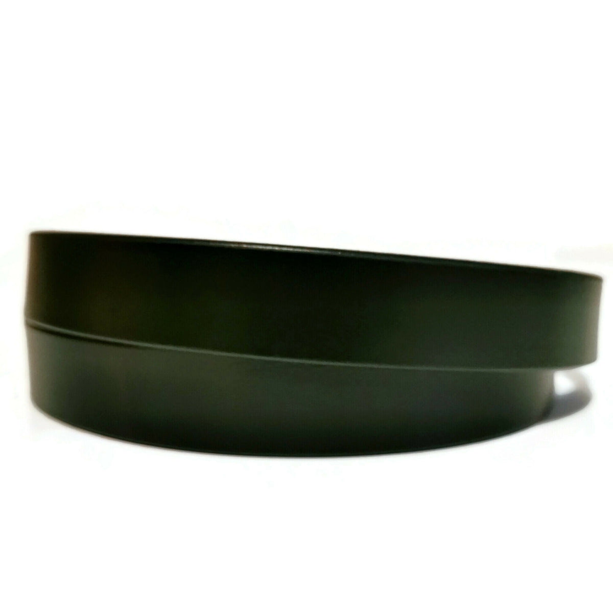 Skinny Black Leather Belt Women: Full Grain Removable Buckle