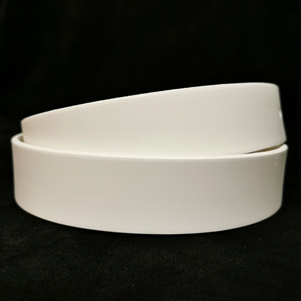 White Leather Belt  With Removable Buckle Cowhide, Casual , Dress Belt