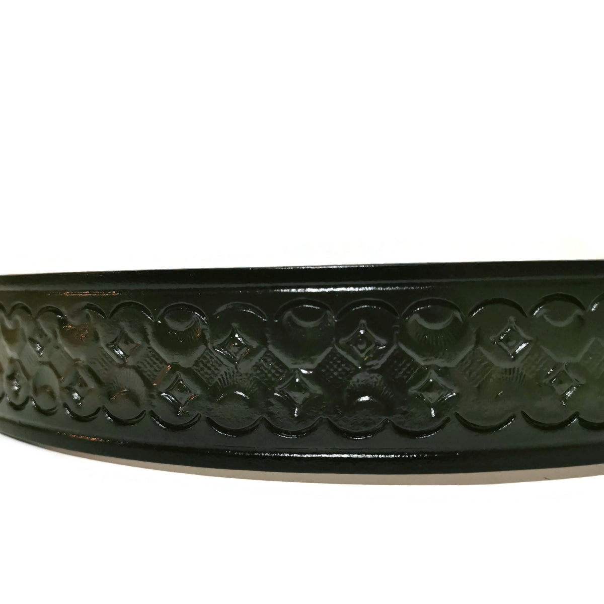 Handmade Tooled Black Leather Belt: Western Rodeo Cowboy , Personalized