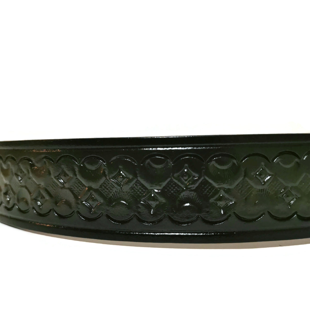 Handmade Tooled Black Leather Belt: Western Rodeo Cowboy , Personalized