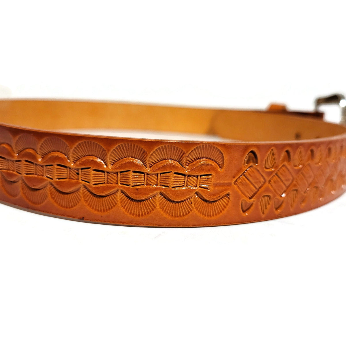 Brown Leather Belt for Kids Personalized Rodeo Cowboy Western Style