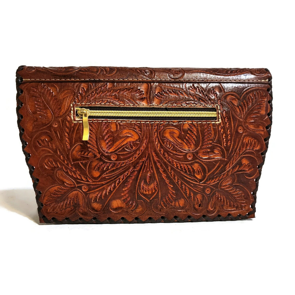 Hand Tooled Leather Bag: Small Bohemian Cowgirl Shoulder Bag