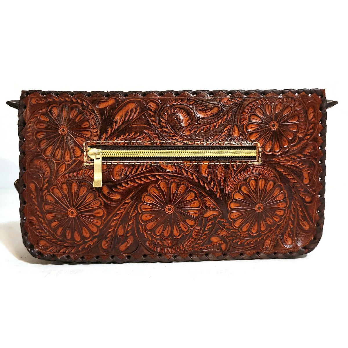 Hand Tooled Leather Shoulder Bag for Women  Cowgirl  Boho Bohemian Purse