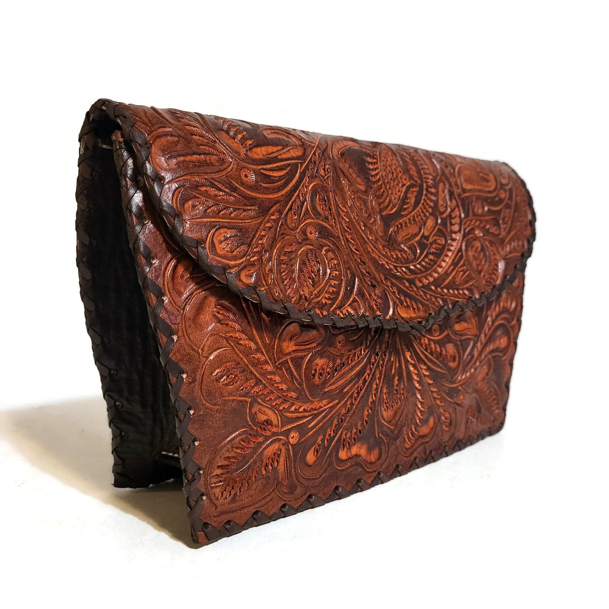 Hand Tooled Leather Bag: Small Bohemian Cowgirl Shoulder Bag
