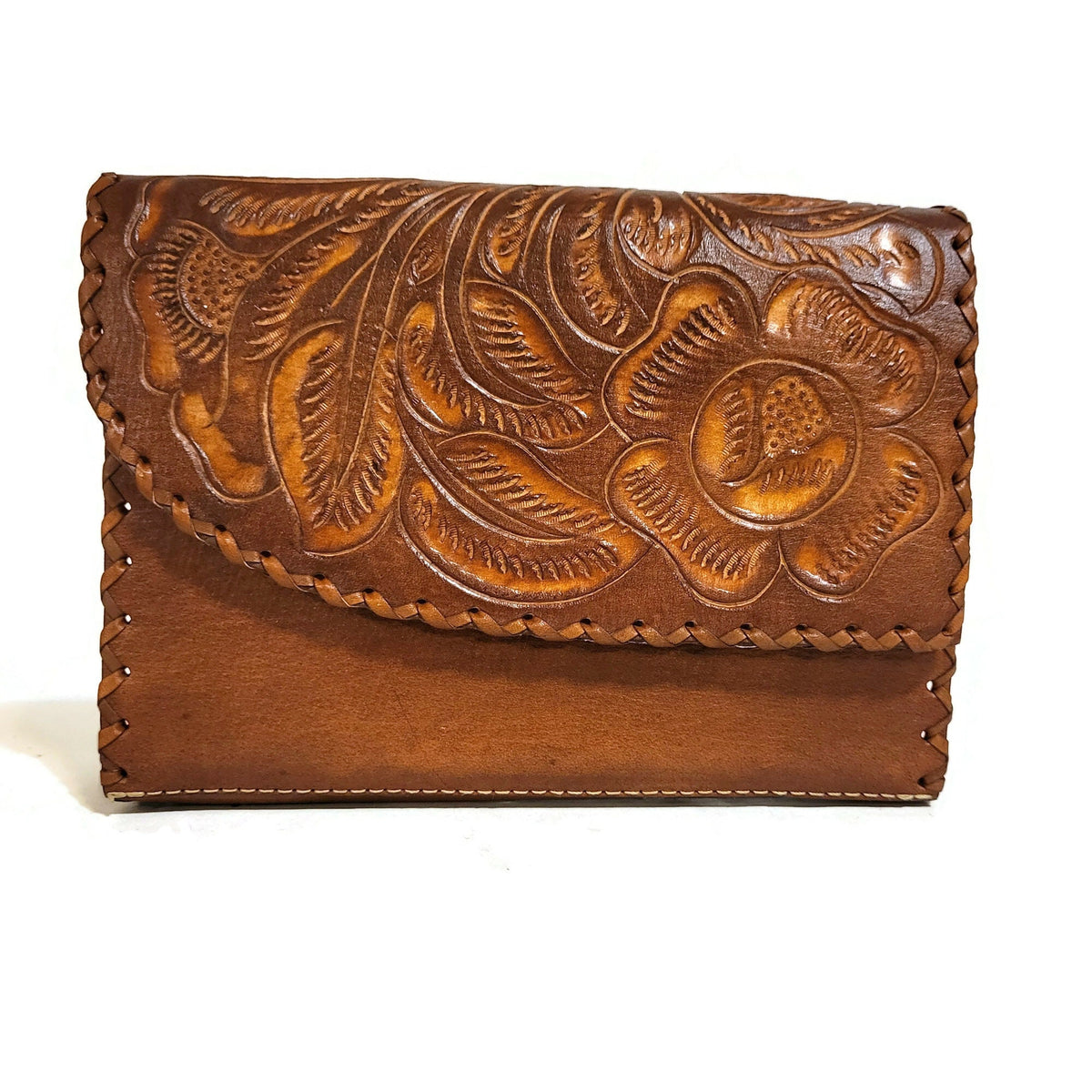 Hand Tooled Leather Shoulder Bag: Cowgirl Rodeo Purse