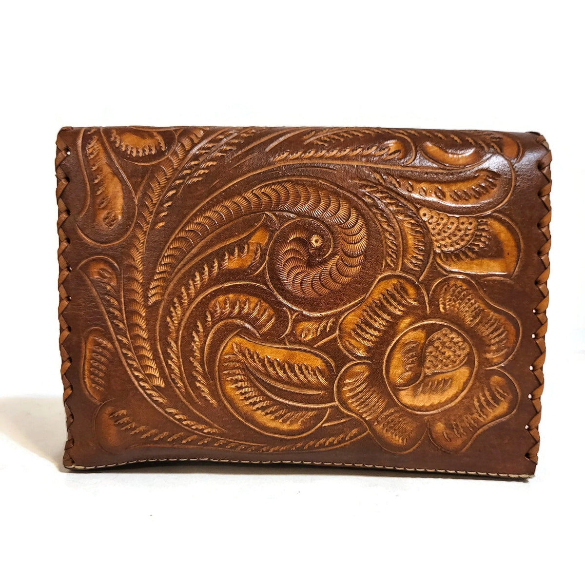 Hand Tooled Leather Shoulder Bag: Cowgirl Rodeo Purse