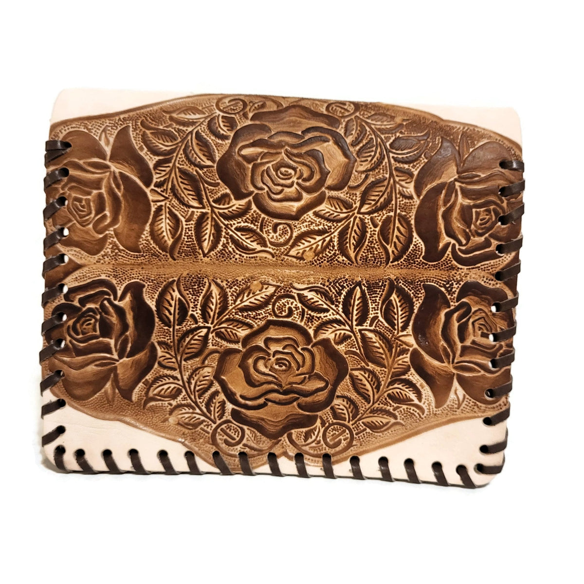 Handmade Tooled Leather Bag: Rodeo Cowgirl Boho Purse