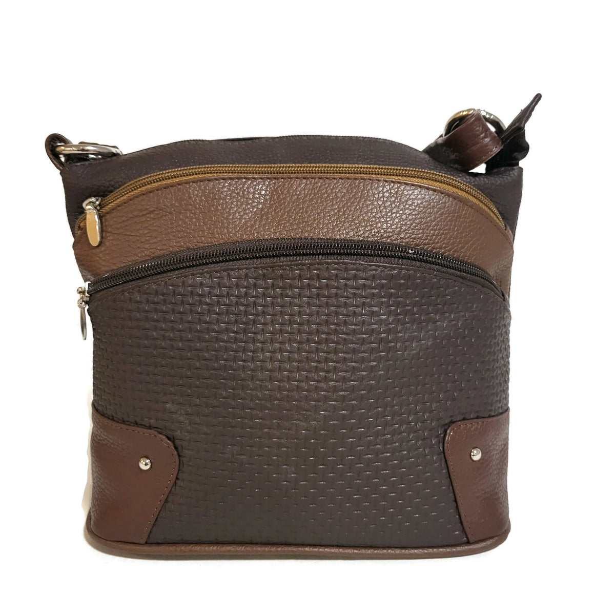 Brown Leather Crossbody Bag for Women: Everyday Messenger Bag