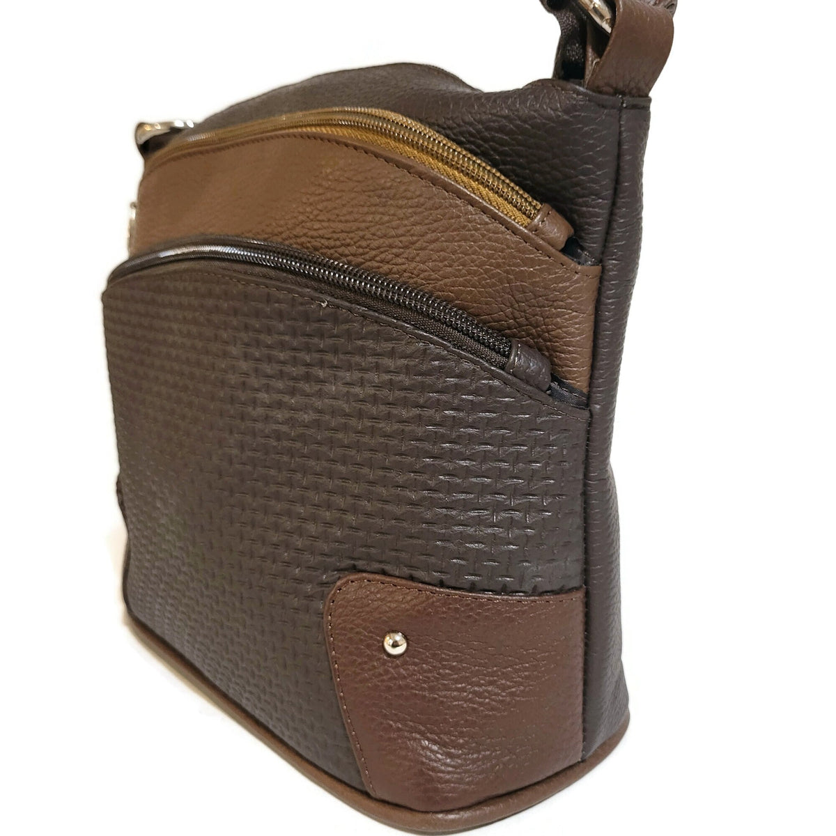 Brown Leather Crossbody Bag for Women: Everyday Messenger Bag