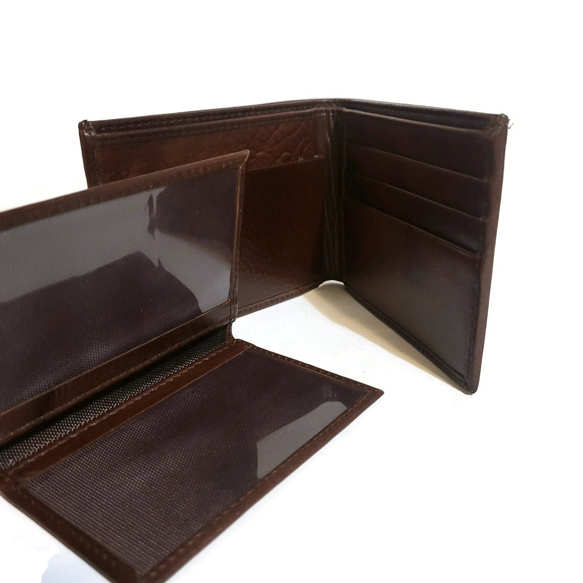 Handmade Brown Leather Slim Wallet: Artisan Crafted Cowhide