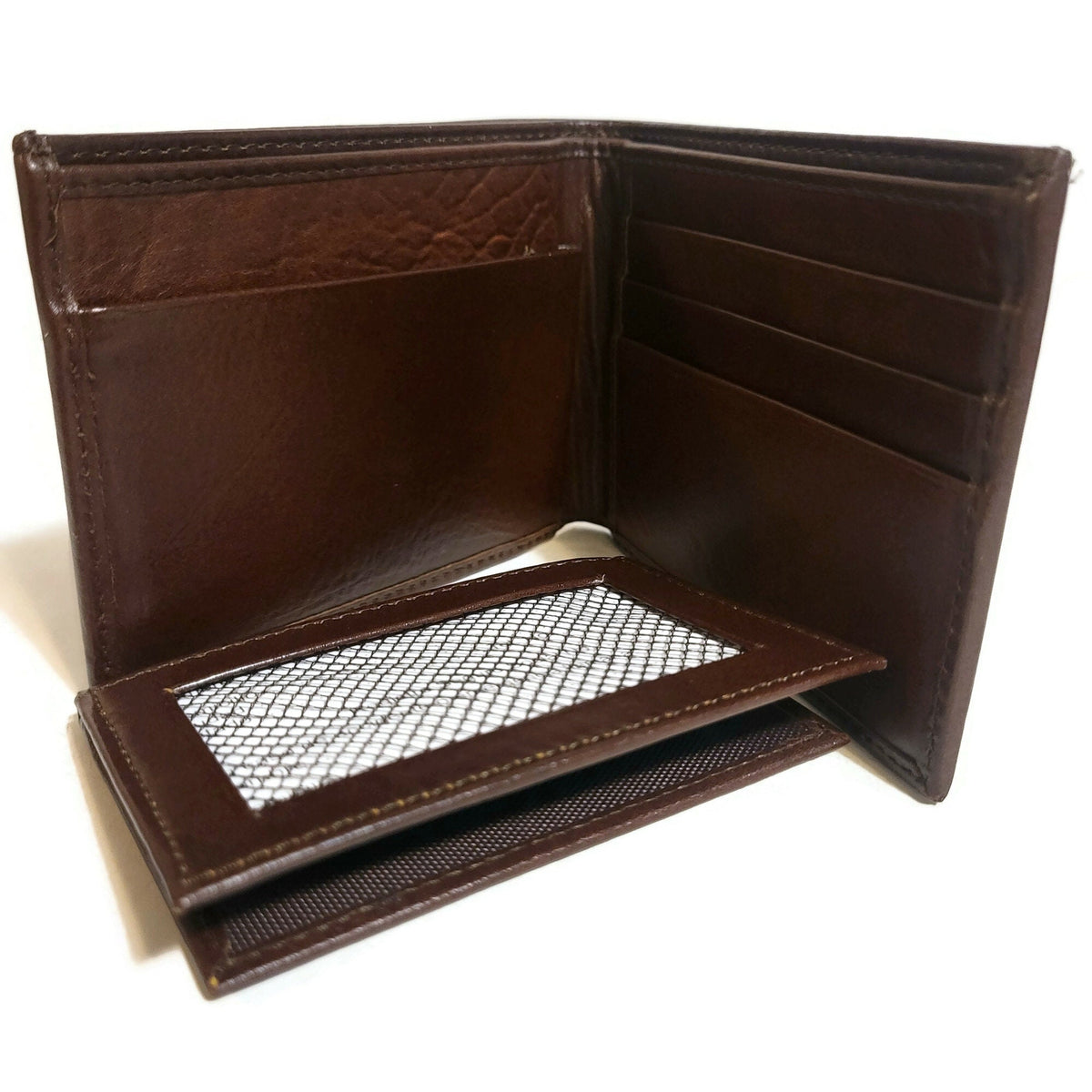 Handmade Brown Leather Slim Wallet: Artisan Crafted Cowhide