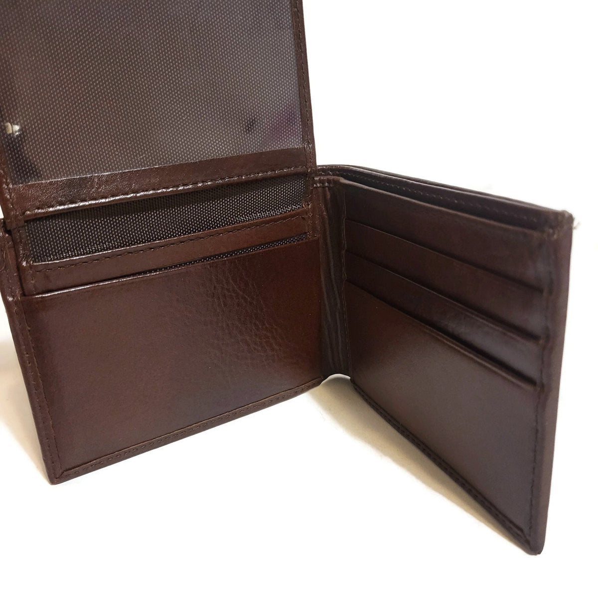 Handmade Brown Leather Slim Wallet: Artisan Crafted Cowhide