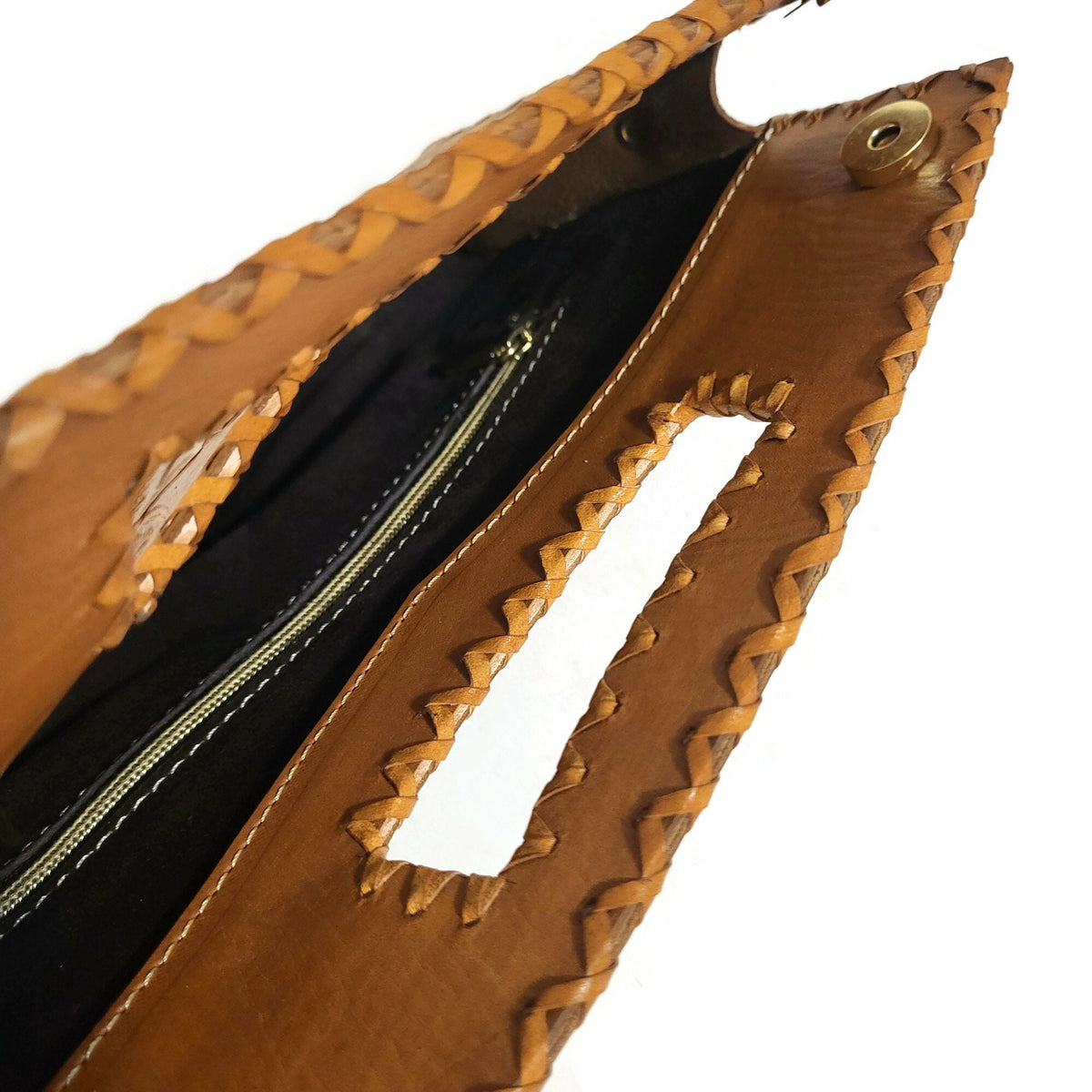 Brown Leather Shoulder Bag For Women Rodeo Retro Vintage Handbag