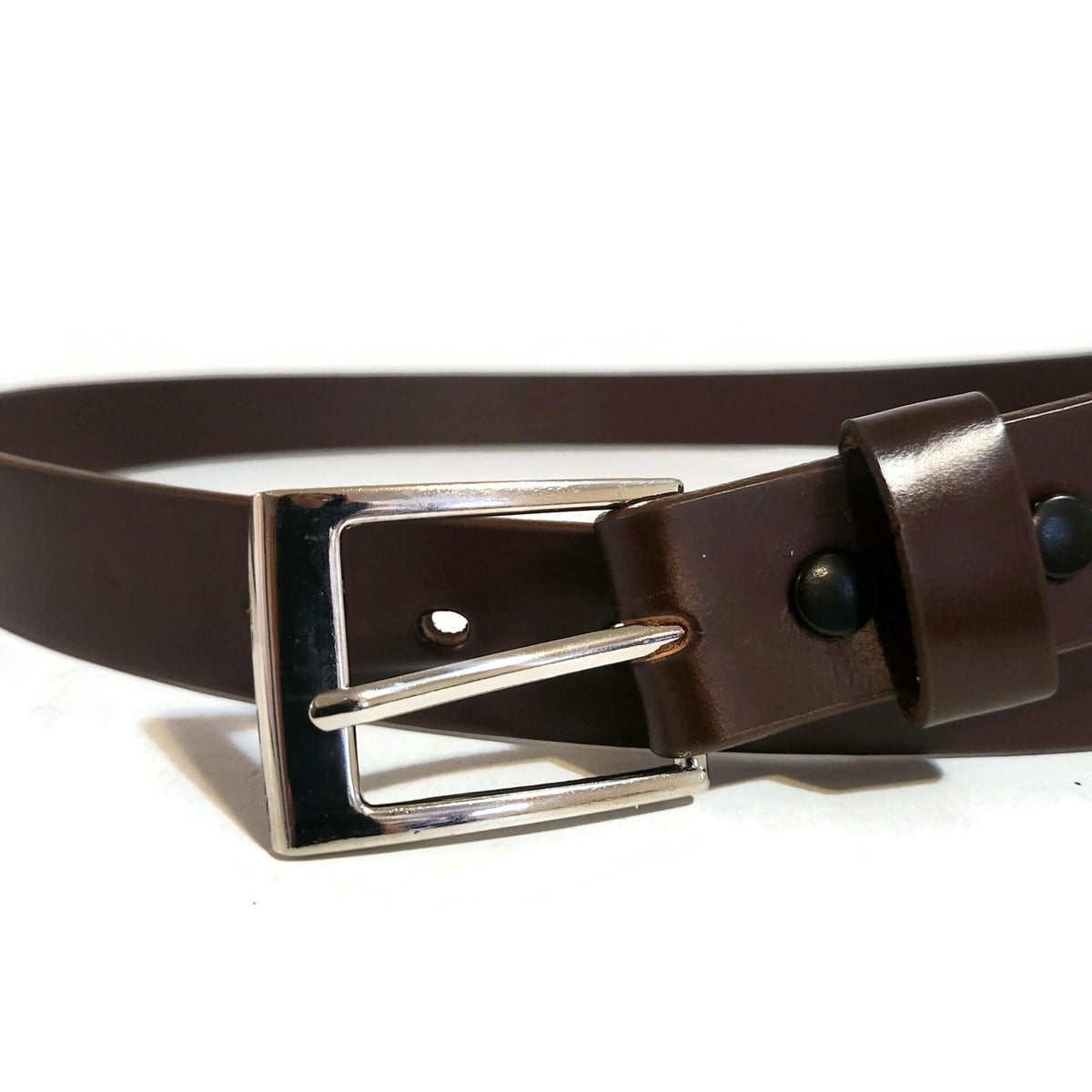 Brown Leather Belt Men's Casual And Dress Wear, Personalized, Removable buckle
