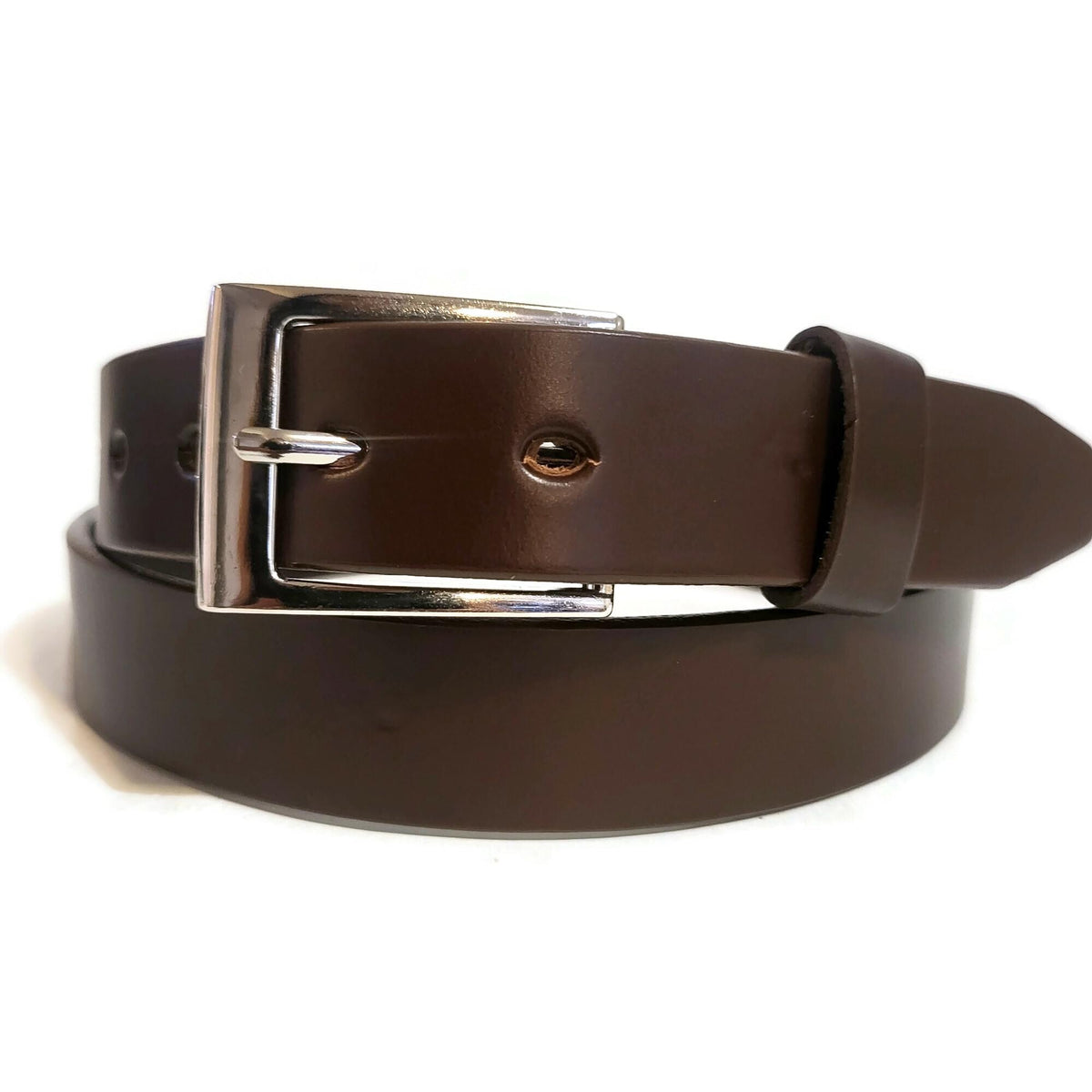 Brown Leather Belt Men's Casual And Dress Wear, Personalized, Removable buckle