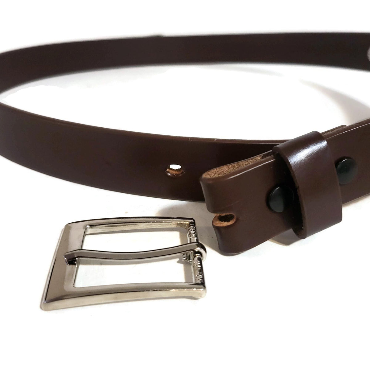 Brown Leather Belt Men's Casual And Dress Wear, Personalized, Removable buckle