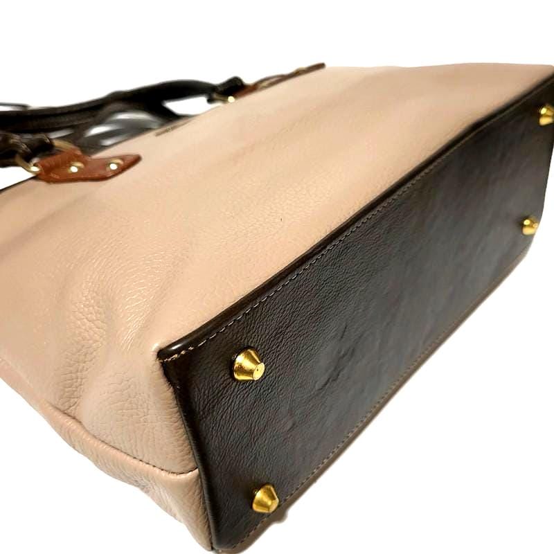 Handmade Leather Tote Bag: Cowhide Shoulder Bag with Zipper
