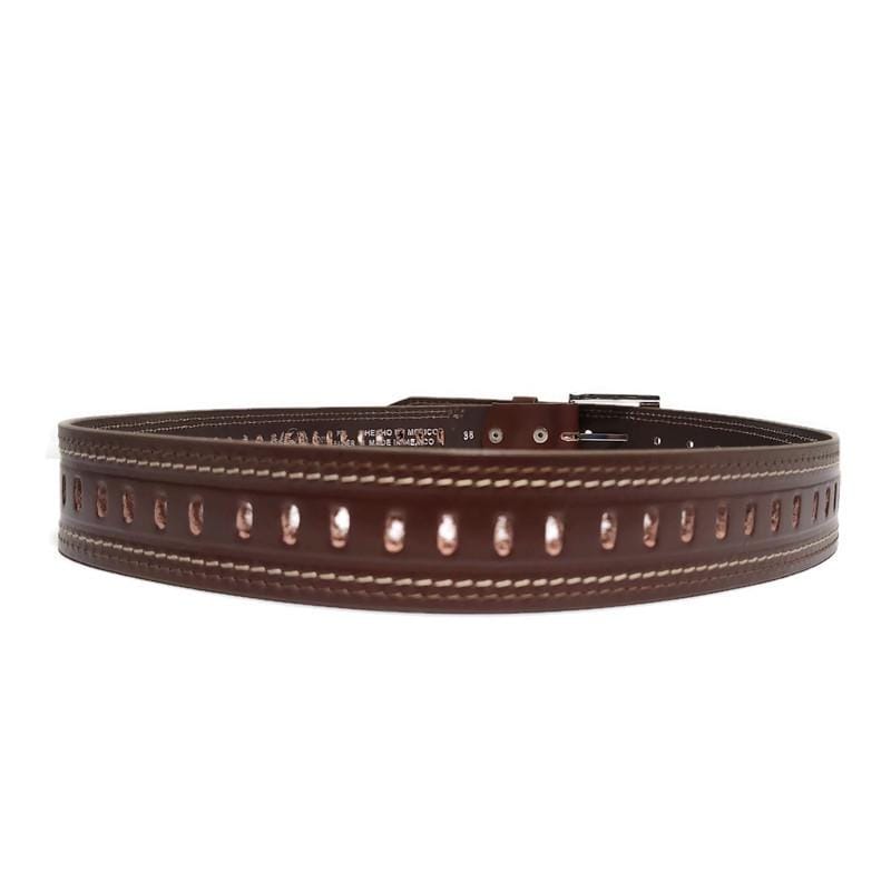 Handmade Brown Full Grain Leather Belt: Men's Casual Jeans Belt