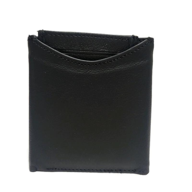 Handmade Brown Leather Trifold Wallet for Men Slim Minimalist Design