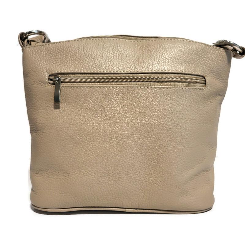 Handmade  Leather Crossbody Bag – Medium Size, Adjustable Strap, Multiple Zipper Pockets, Everyday Travel Purse