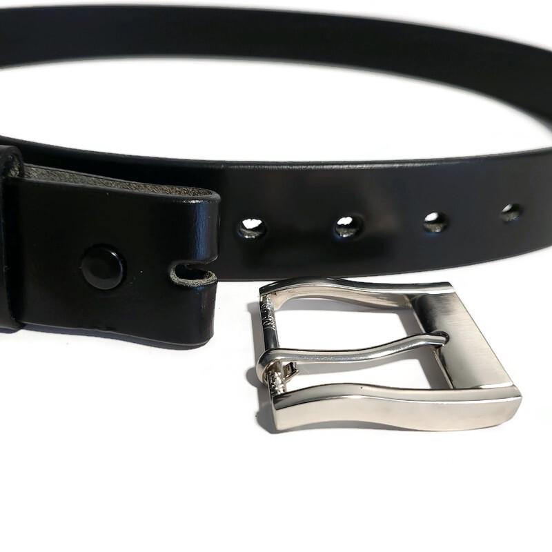 Personalized Black  Leather Belt for Men, Removable Buckle, Casual, Gift for Him