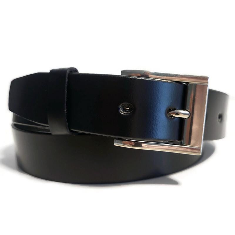 Personalized Black  Leather Belt for Men, Removable Buckle, Casual, Gift for Him