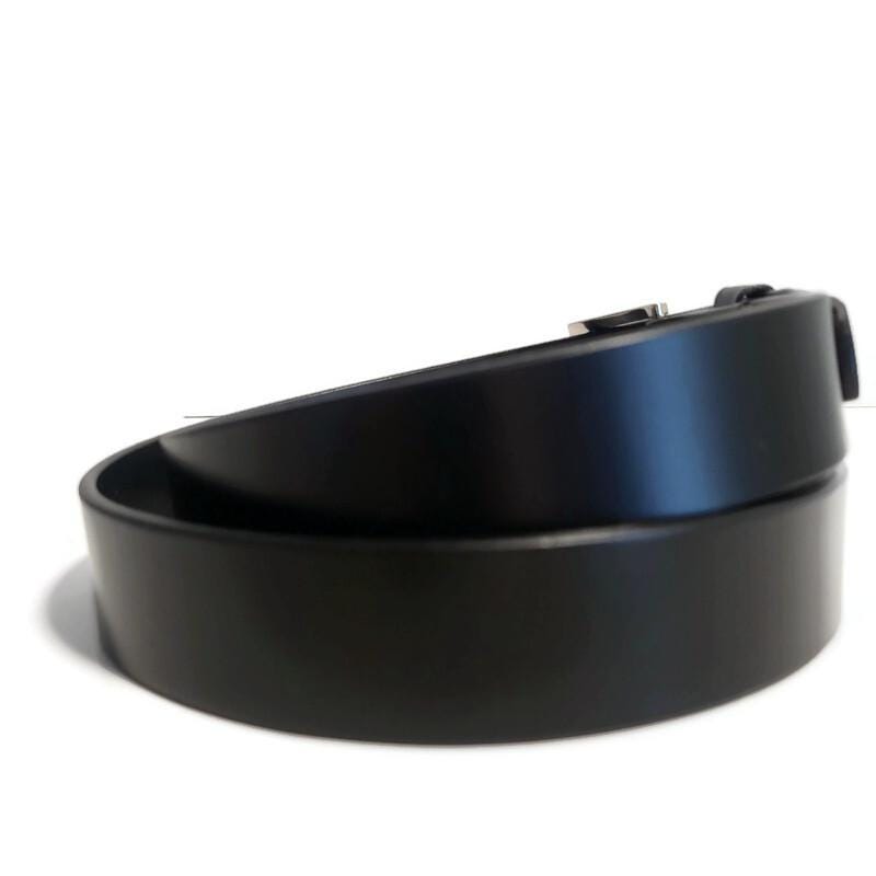 Personalized Black  Leather Belt for Men, Removable Buckle, Casual, Gift for Him