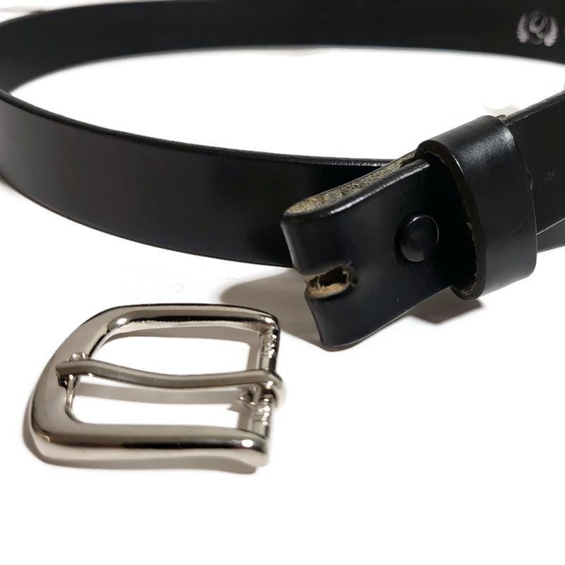 Black Full Grain Leather Kids Belt Personalized with Removable  Buckle, Belt for Boy