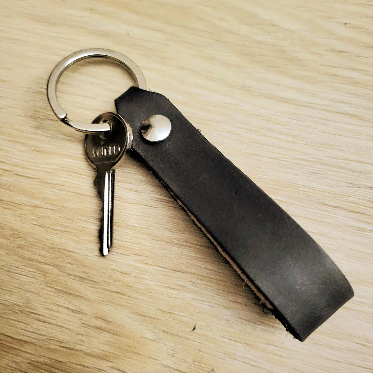 Personalized  Keychain, Handcrafted  Genuine Leather,  Gift for Him