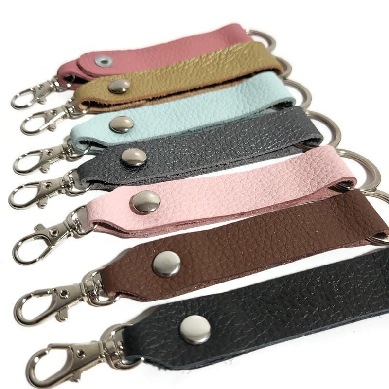 Personalized  Cowhide Leather Keychain, Handcrafted ,  Laser Engraved