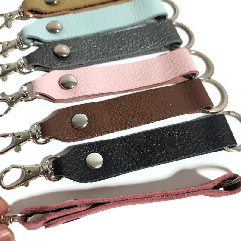 Personalized  Cowhide Leather Keychain, Handcrafted ,  Laser Engraved