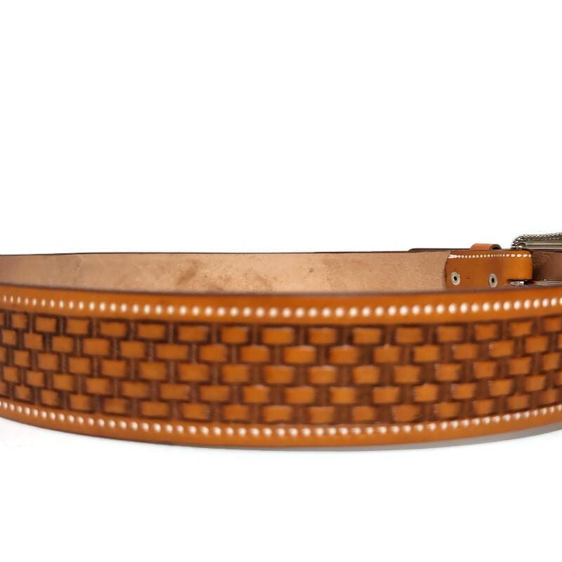 Brown Belt for Men, Cowboy, Western, Rodeo, With Removable  Buckle, Personalized Engraved