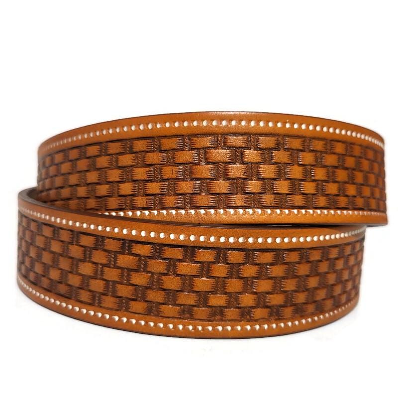 Brown Belt for Men, Cowboy, Western, Rodeo, With Removable  Buckle, Personalized Engraved