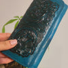 handmade leather wallet for women, wallet with zipper, for cards