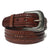 Braided Brown Leather Belt for Men Handmade genuine leather ,Western Casual  Cowboy belt