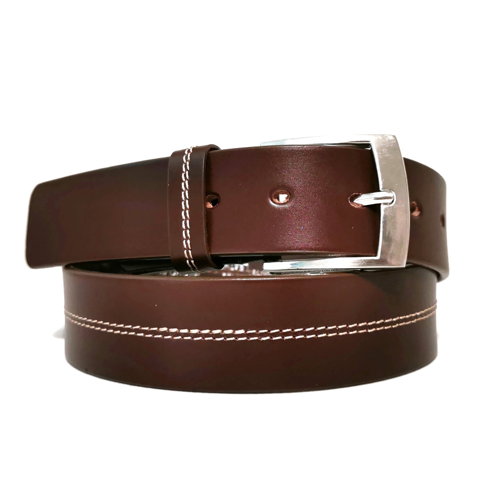 brown leather belt for men